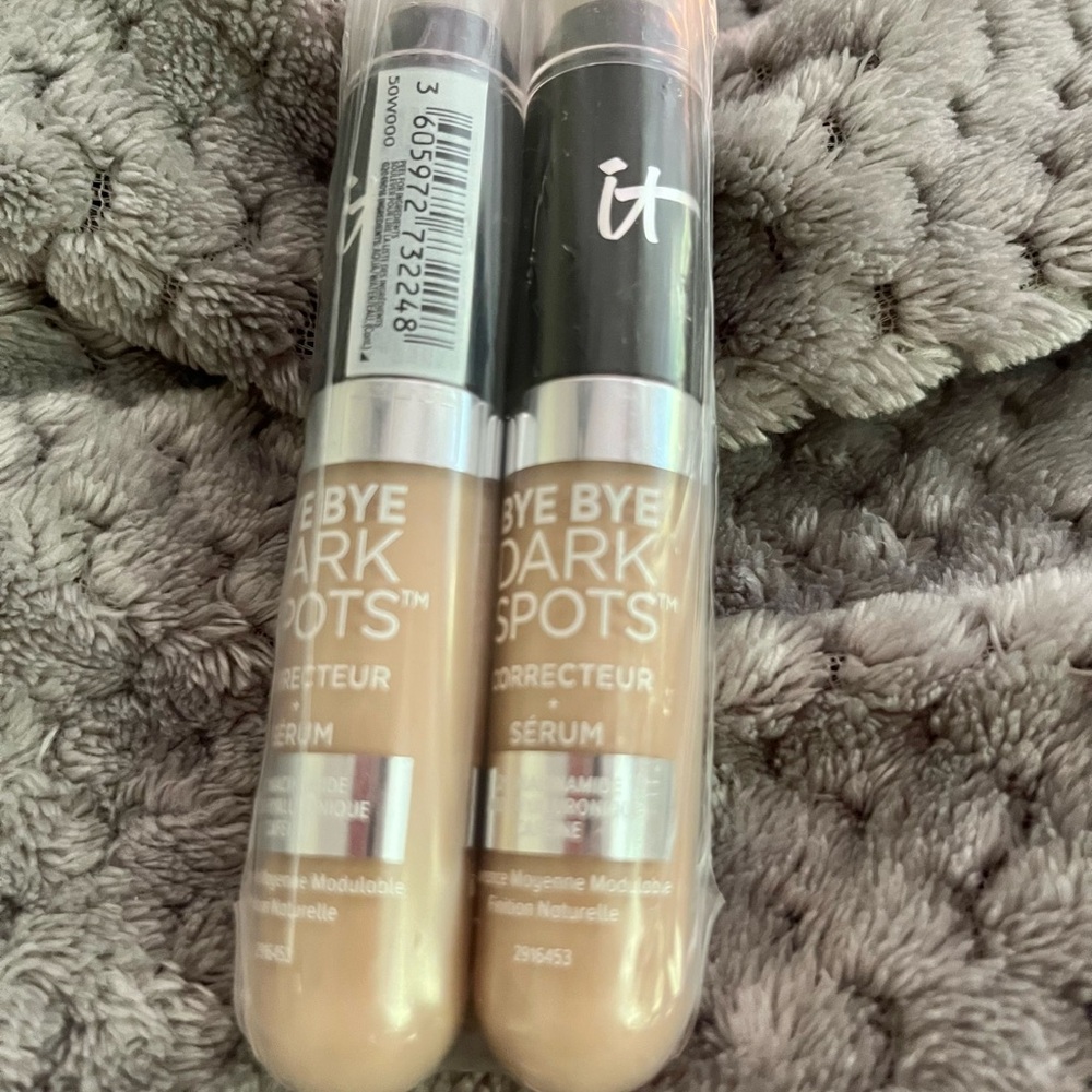2 Full Size IT Cosmetics Bye Bye Dark Spots Concealer +Serum #31 Medium Neutral